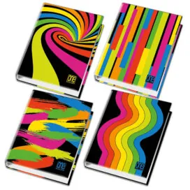 Clasor A4 cu inele - One Color Black & Fluo (26×32 cm) - Rechizite Blasetti