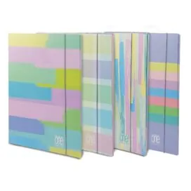 Dosar A4 cu elastic din carton laminat mat - One Color Pastel Plus (26×35 cm) - Branduri Blasetti
