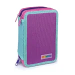 Penar echipat - Color Block Basic cu 3 fermoare (18 markere si 18 creioane colorate) - 13 x 20 x 6.5 cm (12buc/display) - Branduri Lebez 6