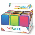 Penar echipat - Color Block cu 3 fermoare (18 markere si 12 creioane colorate) - 13 x 20 x 6.5 cm (12 buc/display) - Branduri Lebez