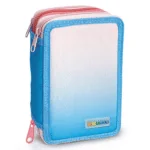 Penar echipat - Color Block cu 3 fermoare (18 markere si 12 creioane colorate) - 13 x 20 x 6.5 cm (12 buc/display) - Branduri Lebez 4