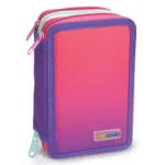 Penar echipat - Color Block cu 3 fermoare (18 markere si 12 creioane colorate) - 13 x 20 x 6.5 cm (12 buc/display) - Branduri Lebez 5