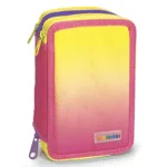 Penar echipat - Color Block cu 3 fermoare (18 markere si 12 creioane colorate) - 13 x 20 x 6.5 cm (12 buc/display) - Branduri Lebez 6