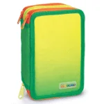 Penar echipat - Color Block cu 3 fermoare (18 markere si 12 creioane colorate) - 13 x 20 x 6.5 cm (12 buc/display) - Branduri Lebez 7