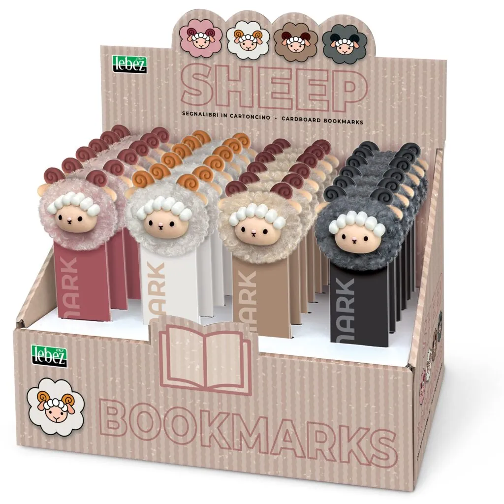 Semn de carte 3D Oite/Sheep (24 buc/display) - Rechizite Lebez