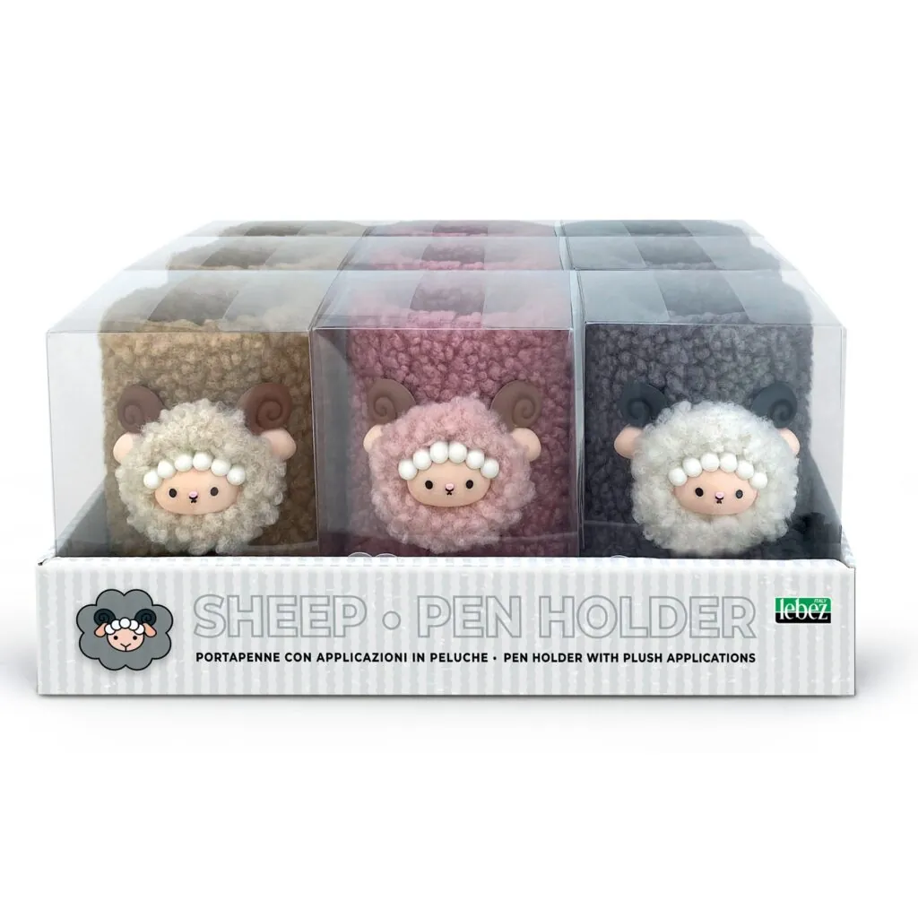 Suport accesorii de scris 3D Oite/Sheep (9 buc/display) - Rechizite Lebez