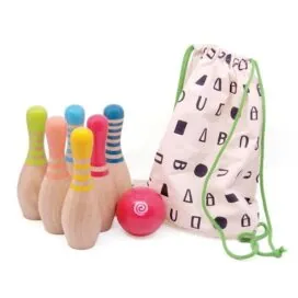 imagine:Set de bowling din lemn